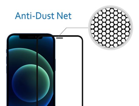 POWERTECH tempered glass 5D TGCDP-0001 iPhone 12/12 Pro, dustproof - Tempered Glass