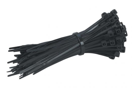 POWERTECH Δεματικά καλωδίων TIES-008, 200x7.2mm, μαύρο, 100τμχ - Cables - Adapters
