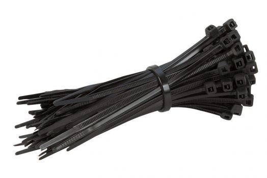 POWERTECH Δεματικά καλωδίων TIES-009, 200x3.6mm, μαύρα, 100τμχ - Cables - Adapters