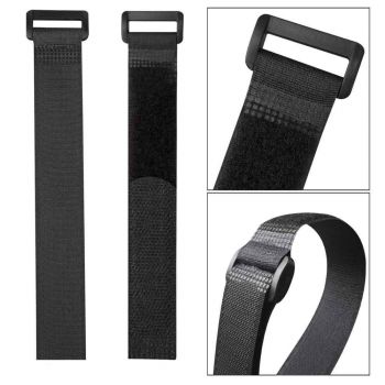 POWERTECH ιμάντας τύπου velcro TIES-024, 20x2cm, μαύρος, 10τμχ - Cables - Adapters