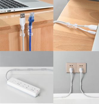 POWERTECH οργανωτής καλωδίων TIES-031, 3.3x1.3x1.2cm, διαφανές, 12τμχ - Cables - Adapters