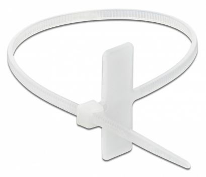 POWERTECH δεματικά καλωδίων TIES-036 με ετικέτα, 200x2.5mm, λευκά, 25τμχ - Cables - Adapters