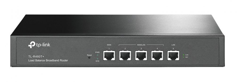 TP-LINK load balance broadband router TL-R480T+, 5x Ethernet port, Ver 9 - Networking