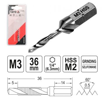 ΥΑΤΟ ΤΡΥΠΑΝΙ-ΚΟΛΑΟΥΖΟ - 3.0MM-ΔΙΑΜΕΤΡΟΣ - Τρυπάνια - Βελόνια - Καλέμια