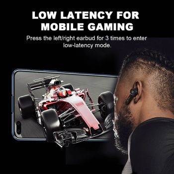 SADES gaming earphones Wings 100 με θήκη φόρτισης, True Wireless, μαύρα - Earphones - Bluetooth