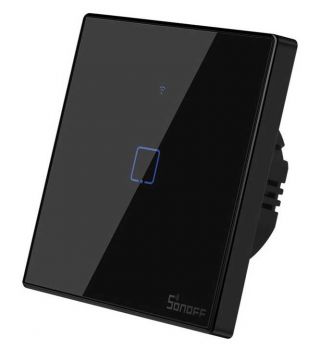 SONOFF smart διακόπτης ΤΧ-T3EU1C, αφής, Wi-Fi, μονός, μαύρος - Electrical equipment