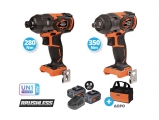 Krausmann - Bolt Wrench & Impact Screwdriver 20V with 2 4Ah Batteries and Case - Set Cordless Tools