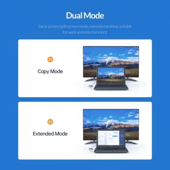 ORICO αντάπτορας USB 3.0 σε VGA UTV-BK, 1080p, 15cm, μαύρος - Cables - Adapters