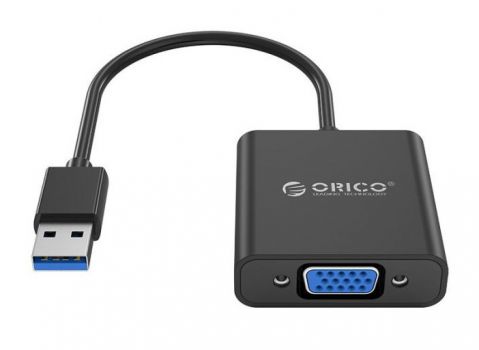 ORICO αντάπτορας USB 3.0 σε VGA UTV-BK, 1080p, 15cm, μαύρος - Cables - Adapters