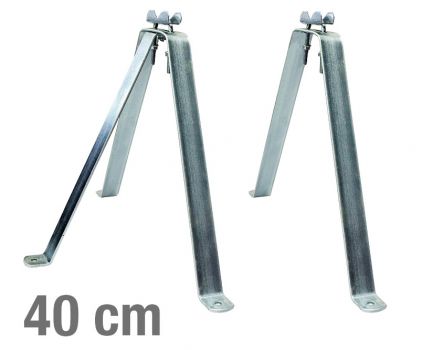 VIKAR Βάση τοίχου 21005 για στήριξη ιστού, ατσάλινη, 40cm, 2τμχ - Image - Audio