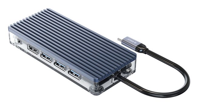 ORICO docking station WB-11P, USB-C, 11-ports, 100W, γκρι - Περιφερειακά PC