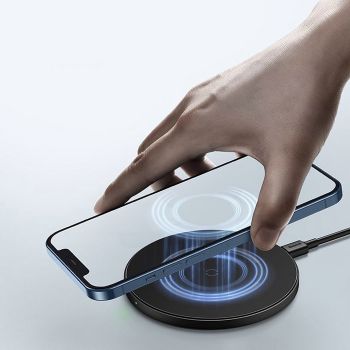 BASEUS ασύρματος φορτιστής WXJK-E01, 15W, μαύρος - Mobile chargers