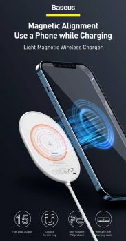 BASEUS ασύρματος φορτιστής WXQJ-01, 15W, μαύρος - Mobile chargers