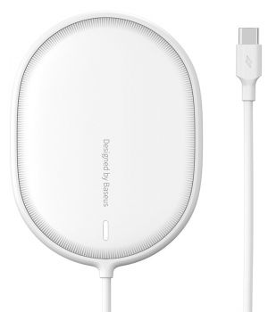 BASEUS ασύρματος φορτιστής WXQJ-02, 15W, λευκός - Mobile chargers