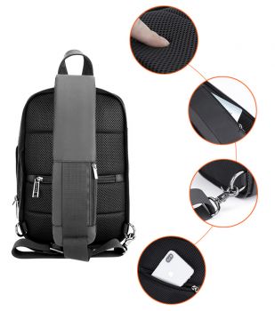 ARCTIC HUNTER τσάντα Crossbody XB00111-BK, αδιάβροχη, μαύρη - Bags - Wallets