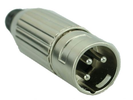 XLR 3 PIN Male, Silver - Cables - Adapters