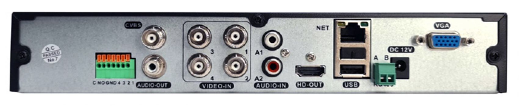 LONGSE XVR υβριδικό καταγραφικό XVRT3004HD, H.265/H.264, 4+2 IP κανάλια - Security systems