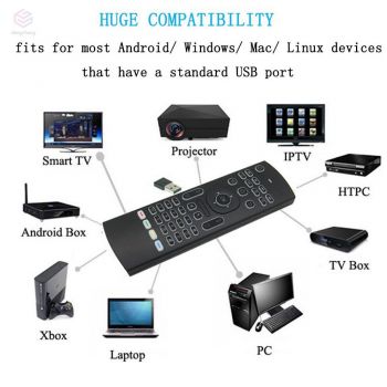 Air mouse XYX-1000, motion sensing, back light, μαύρο - Image - Audio