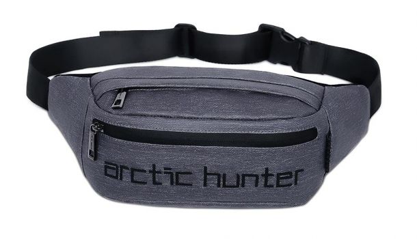 ARCTIC HUNTER τσάντα μέσης YB14000-1-DG, αδιάβροχη, σκούρο γκρι - Bags - Wallets