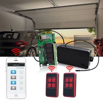 Ασύρματος δέκτης τηλεχειρισμού 4 καναλιών YET404WFR, 433MHz, WiFi - Security systems