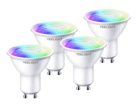 YEELIGHT smart λάμπα LED YLDP004-A WiFi, 4.5W GU10, 2700-6500K RGB, 4τμχ - Lighting