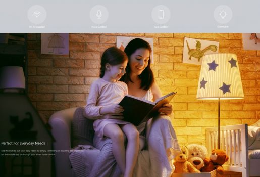 YEELIGHT Smart λάμπα LED YLDP15YL, Wi-Fi, 8.5W, E27, 800lm, 2700K - Lighting