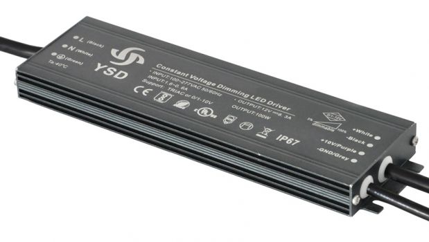 YSD τροφοδοτικό DC 100WUGF-12, 12VDC, 100W, 8.3A, IP67, dimmable - Electrical equipment