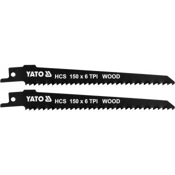 ΛΑΜΕΣ ΣΠΑΘΟΣΕΓΑΣ HCS 150MM 6TPI ΣΕΤ 2 ΤΜΧ YT-33922 - Jigsaw blades 