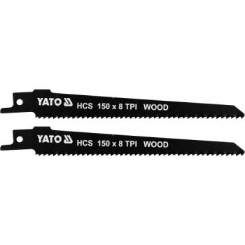 ΛΑΜΕΣ ΣΠΑΘΟΣΕΓΑΣ HCS 150MM 8TPI ΣΕΤ 2 ΤΜΧ YT-33923 - Jigsaw blades 