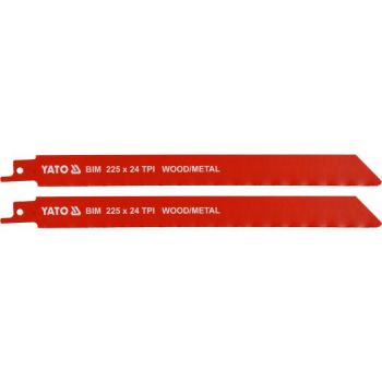 ΛΑΜΕΣ ΣΕΓΑΣ BIM 225MM 24TPI ΣΕΤ 2 ΤΜΧ YT-33934 - Jigsaw blades 