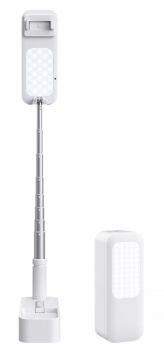 USAMS φωτιστική βάση για κινητά US-ZB209, λευκή - Stands - Selfie Sticks