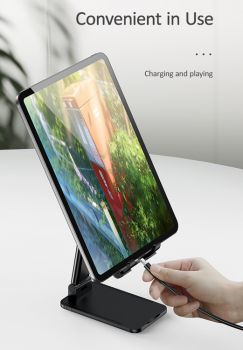 USAMS βάση smartphone & tablet US-ZJ059, ρυθμιζόμενη, μαύρη - Stands - Selfie Sticks